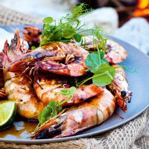 Boozy Prawns